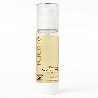 Perenne Nourishing Cleansing Oil | Makeup Remover | Removes Makeup & Impurities | Hydrating & Gentle | Argan & Chamomile Oil | For All Skin Types (45ml)