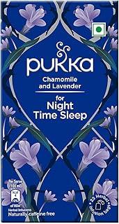 Pukka Chamomile and Lavender for Night Time Sleep I Herbal Infusions I 25 infusion tea bags