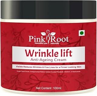 Pink Root Wrinkle Lift Face Cream 100ml, for Women & Men|Reduce Fine Lines & Wrinkles|Anti Ageing Cream|Wrinkle Lift Anti Ageing Cream|Instant Glow