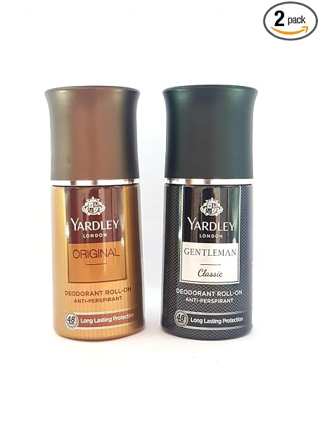 Yardley Gentleman Classic And Original Deodorant Roll-On For Men, 50Ml Each, Combo Of 2