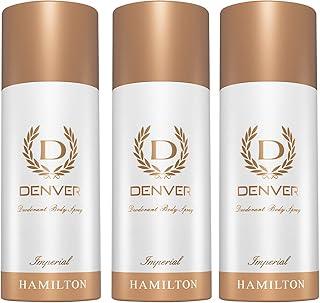 Denver Imperial Dedorant 150 ML Each, Pack of 3 | Long Lasting Deodorant Body Spray For Men