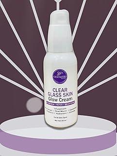 Korean Snail Mucin Day and Night Cream for All Skin Types, Non-Sticky Formula with Rice Extract and Ginseng, Clear Glint