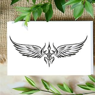 Komstec Feather With Trishul Tattoo Temporary Tattoo Stickers For Male And Female Fake Tattoo Waterproof Tattoo body Art