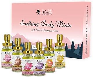Sage Apothecary Perfume Body Mists Long Lasting Fragrance & Refreshing Perfumes Luxury Scent Ideal for Men & Women Perfume Gift Set 6x10 ML