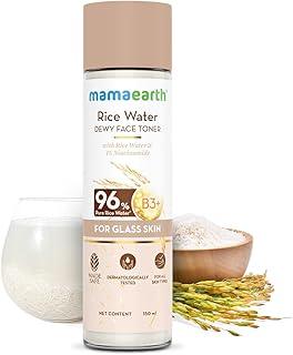 Mamaearth Rice Water Dewy Face Toner with Rice Water & 4% Niacinamide for Glass Skin 150ml |Intensely Hydrates |Minimizes Pores |Even Skin Tone |Korean Rice Toner | Alcohol-Free| Suits All Skin Types