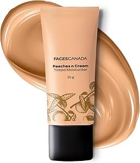 FACESCANADA Tinted Moisturizer - Peaches N Cream - Beige 02, 35g | Hydrating, Lightweight, Non-Oily with Natural Glowy Finish | Sheer Buildable Coverage for Daily Use | BB Cream For All Skin Types