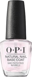O.P.I Natural Nail Base Coat | 15 ml | Transparent Nail Paint with Smooth Finish | Clear Nail Polish Base Coat | Long Lasting Nail Protector