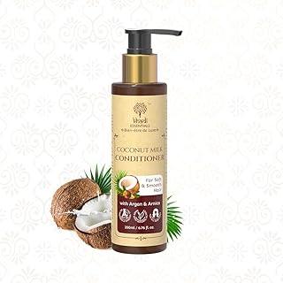 Khadi Essentials Coconut Milk Hair Conditioner, Paraben-Free, Deep Moisturising, Frizz Control, With Shea Butter & Aloe Vera, For Dry & Damaged Hair - 200ml