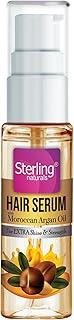 Sterling Naturals Moroccan Argan Oil Hair Serum (40ml) | Anti-Frizz, Hair Fall Control & Styling for Dry, Thin Hair | Soft, Smooth & Shiny Finish for Men & Women, Pack of 1