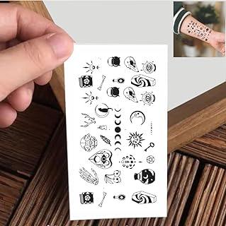 VANVATI Small Mini Sun, Moon, Skull, And Bone Temporary Tattoo Sticker For Male And Female Tattoo Sticker