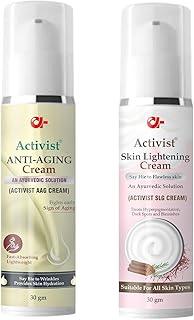 ACTIVIST Herbal Anti-Aging Cream & Skin Lightening | Skin Care Anti-Aging Cream for Oily & Dry Skin for Men & Women - Natural Anti-Wrinkle Skin Care Solution (Pack of 2-30gm Each)
