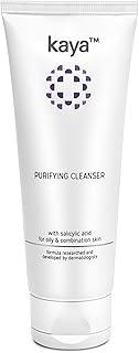 Kaya Acne Care Purifying Face Wash with Salicylic Acid | Dermatologist-Developed Cleanser with 22 Years of Expertise | Fights Pimples, Reduces Acne & Controls Oil | For Oily & Acne-Prone Skin | Men & Women | 100ml