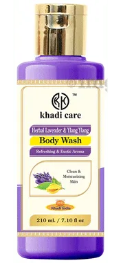 Khadi Care Herbal Lavender and Ylang Ylang Body Wash bottle of 210 ml body wash