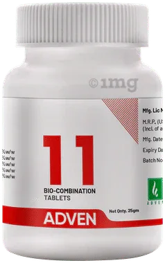 Adven 11 Biocombination Tablet bottle of 25 gm biocombination tablet