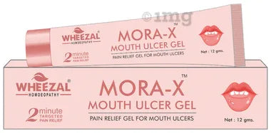 Wheezal Homoeopathy Mora-X Mouth Ulcer Gel tube of 12 gm gel