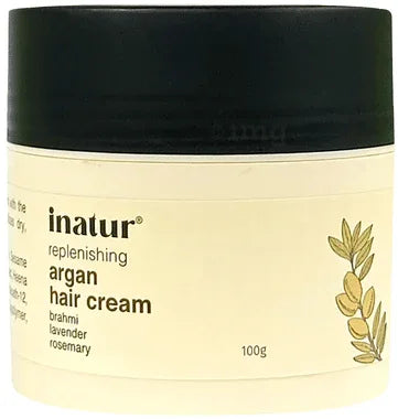 Inatur Argan Oil Hair Cream jar of 100 gm cream