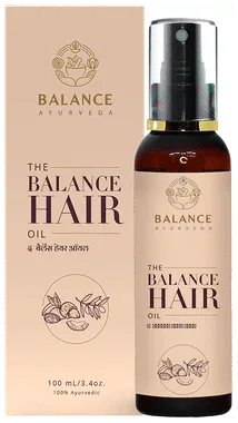 Balance Ayurveda The Balance Hair Oil pump bottle of 100 ml oil