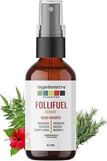 Organix Mantra FolliFuel Hair Growth Serum with Anageline, Hairgenyl, Redensyl, Rosemary, Hibiscus & Curry Leaves | Promotes Hair Growth, Strengthens Roots, Nourishes Scalp - 30ML