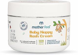 MotherFeel Natural Diaper Rash Cream for Baby 50g, Pack of 2 | Treats and Prevents Diaper Rash | Baby Diaper Rash Cream with Zinc Oxide, Shea Butter | Relieves Rashes, reduces Redness & Irritation | Dermatologist Tested