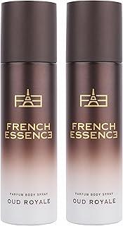 FRENCH ESSENCE Deodorant Spray Perfume/Deodorant for men/Men Deo/Body Spray for men,Long Lasting Fragrance, Fresh Scent (Oud Royal)120Ml Each - Pack of 2