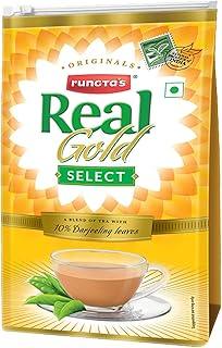 Rungta Real Gold Classic Gold Select 10% Blended Darjeeling Long Leaves Tea | Premium Blend Of Fresh & Strong Kadak Chai | 100% Natural Indian Ctc Tea 1 Kg
