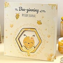 My Baby Journal-CraftPlannerHub | Newborn Memory Book with Honey Bee Theme | The Bee-gining of Me | Baby Milestone Tracker & Keepsake | Hardcover, 120gsm Paper, Stickers & More