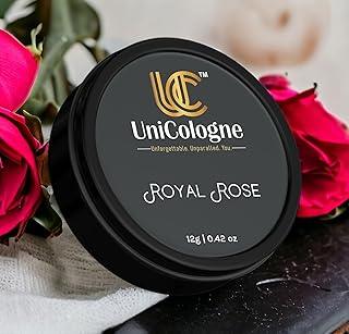 UniCologne™ Royal Rose Solid Perfume | Long-Lasting Luxury Rose Fragrance For Men & Women | All Natural, Alcohol-Free Fragrance with Beeswax, Shea Butter & Almond Oil