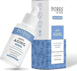 PORES Be Pure Anti Aging Face Serum with Retinol & Hyaluronic Acid | Fine Line & Wrinkle Reducer for Youthful Glow | Skin Firming & Brightening Serum for Women & Men | All Skin Types - 30ml