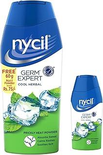 Nycil Cool Herbal Prickly Germ Expert, 150g (Cool Herbal 60g Free)
