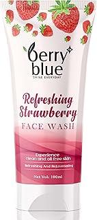 Berry Blue Refreshing Strawberry Face Wash (100 ml) Freshness Blush & Glow with Strawberry Extracts, Suitable for All Skin Types