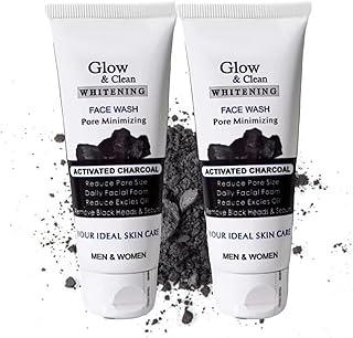 Activated Bamboo Charcoal Foaming Face Wash | Anti-Pollution | Exfoliates Dead Skin Cells | Botanical-Powered Formula | 100 g - (Pack of 2)