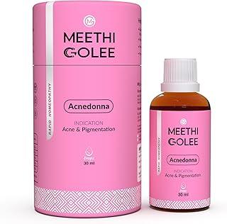 MEETHI GOLEE Acnedonna | Homeopathic Skin Care Drops for Acne, Pimples, Blemishes & Oily Skin | 30ml