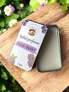 The Pearls Studio Musk Berry Solid Perfume – 10gm | Pocket-Friendly Scent Balm | Ideal Gift for Him & Her | Natural, Long-Lasting, Alcohol-Free Fragrance |