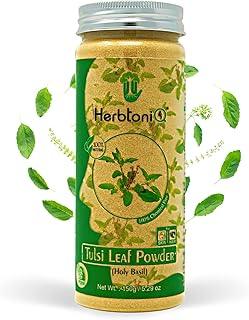 Herbtoniq Organic Tulsi Powder Your For Glowing Skin and Strong Hair (Holy Basil) for Face Pack and Hair Pack 150g