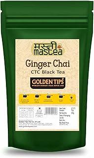 Golden Tips Special Ginger CTC Black Tea Indian Masala Chai Loose Leaves Pouch (200 Gram, 80 cups)