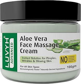 Luvyh Aloe Vera Face Massage Cream & Skin Moisturizer Cream (100g) For Women and Men