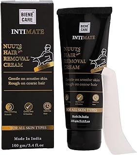 Biene Care intimate Hair Removal Cream for Men with non-irritating formula 100 gm | Quick, easy and painless | Soothing for Unwanted Coarse Pubic Hair | For all skin types