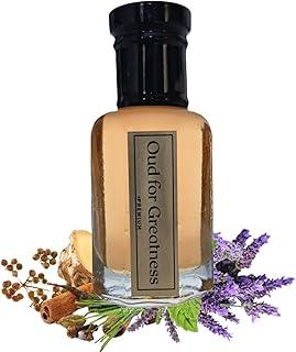 Oud for Greatness | Attar Roll-On | Ideal for Men & Women | Long Lasting | Oud and Lavender with Leather & Woody Notes | Non-Alcoholic | 6ml