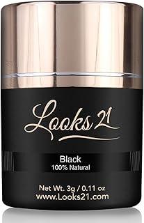 Looks21 Hair in 30 Seconds (Black, 3g / 0.11oz) | Hair Loss Concealer