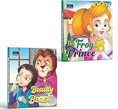 BOOKFORD Fairy Tale Shaped Board Book – Beauty and the Beast & The Frog Prince | Set of 2 – Magical Shaped Books That Celebrate Love, Courage, and Transformation!