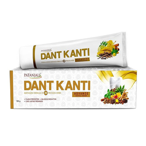 Patanjali Dant Kanti Advance Dental Cream for Sensitivity Relief, Eliminates Bad Breath (1