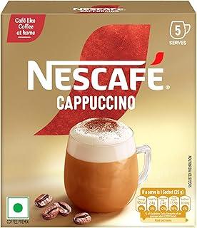 NESCAFÉ Cappuccino | Café-like Coffee At Home |Coffee Premix | Just Add Hot Water | 125g (5 Sachets x 25g)