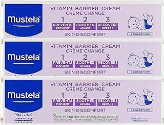 Mustela Baby 123 Vitamin Barrier Cream (Diaper Rash Cream) 100ml - Buy 2 Get 1 Free - Diaper Rash Relief Bundle