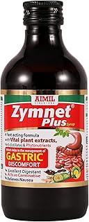 AIMIL Zymnet Plus Syrup - 200ml (Pack of 1) | Ayurvedic Syrup for Gastric & Digestive Health, Acidity, Controls Nausea | With Carminative Herbs