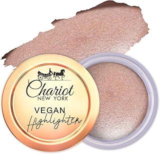 Chariot New York Vegan Natural Highlighter | Illuminating Crome Metallic | Long Lasting | Non-Sticky (Soft Gold)6g