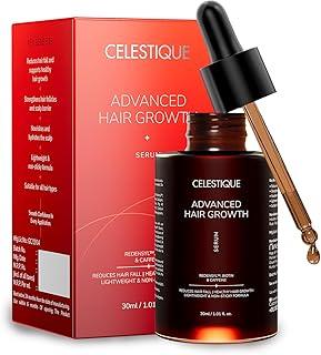 Celestique Anti Hair Fall Serum | Redensyl,Anagain, Biotin & Caffeine | Hair Growth Serum for Men & Women | Reduces Hair Fall, Strengthens Roots & Repairs Hair Follicles | Non-Sticky| 30ml