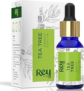 Rey Naturals Pure Tea Tree Essential Oil | Tea Tree Oil For For Hair | Tea Tree Oil for face | Tea Tree oil for skin | Suitable For All Skin & Hair Types - 15ml