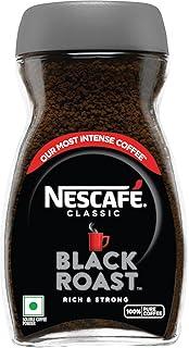 Nescafe Classic Black Roast Instant Coffee | Roasted Longer For A Stronger Cup | Strong & Intense | 100% Pure Soluble Coffee Powder | 190g Jar