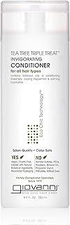 Giovanni Organic Tea Tree Conditioner, Pack Of 1, 250Ml|For Oily Hair-1 Count