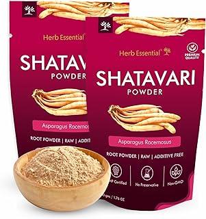 Herb Essential Shatavari 50g (Pack of 2) Pure & Natural| Women's Wellness|Asparagus racemosus Powder | Rejuvenative for Vata and Pitta | Herbal Supplement